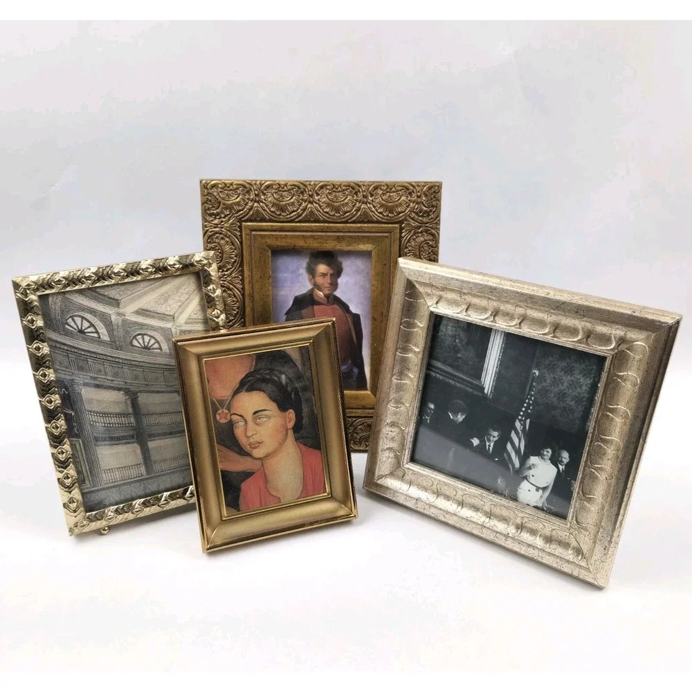 Vintage‎ to Modern Photo Frames Lot, Varying Finishes & Sizes